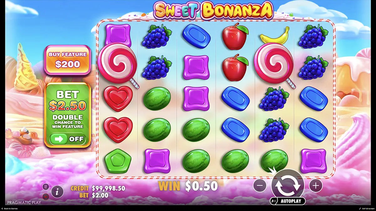 Бонусна гра Sweet Bonanza